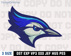 creighton bluejays mascot embroidery designs, ncaa machine embroidery design, machine embroidery pattern