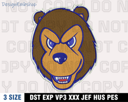 belmont bruins mascot embroidery designs, ncaa machine embroidery design, machine embroidery pattern