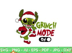 santa stitch christmas mode on svg png, layered xmas stitch svg, holiday stitch png, files for cricut