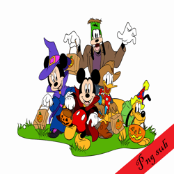 mickey and friends halloween png