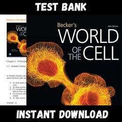 all chapters becker's world of the cell 10th edition, kindle edition by jeff hardin test bank