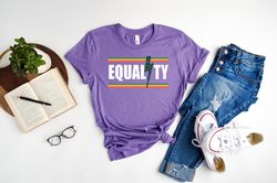 equality shirt, pride month shirt, lgbtq shirt, human rights shirt, equality shirt, pronouns shirt, rainbow t-shirt, gay