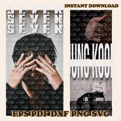 jungkook seven vintage style png sublimation download