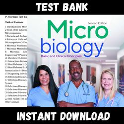 all chapters microbiology: basic and clinical principles, 2nd edition by lourdes p. norman test bank