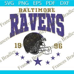 baltimore ravens football team 1996 svg for cricut files