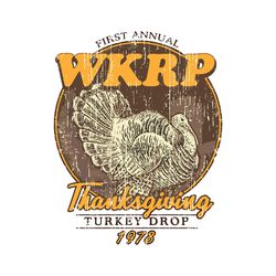 first annual wkrp thanksgiving turkey drop svg file