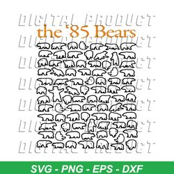 unique the 85 bears nfl chicago bears svg design file