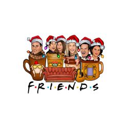 funny friends tv show christmas vibe png download