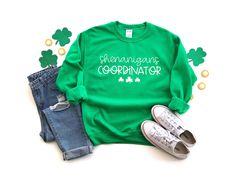 shenanigans coordinator sweatshirt, lucky women sweat, st patricks day sweater, irish sweatshirt, st patty's day