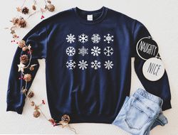 snowflake sweatshirt, winter sweatshirt, christmas sweatshirt, cute winter sweater, christmas gift sweater, holiday swea