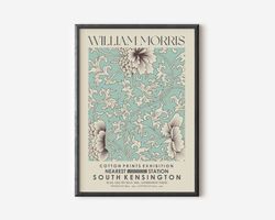 william morris exhibition wall art print, neutral beige abstract vintage minimalist gift idea, famous artist print, gall