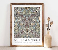 William Morris Print, Morris Poster, Garden Flowers Art, Spring Thicket Print, Vintage Floral Art, Wall Art Gift Idea Ar