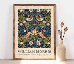 William Morris Print, William Morris Poster, William Morris Strawberry Thief Art, Floral Print, Vintage Art, Wall Art Gi