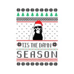 tis the damn season merry christmas svg for cricut files