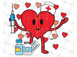 valentines day nurse heart funny nursing svg png, valentine nurse svg,happy nurse valentine, digital downoad