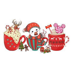 snowman christmas coffee png, christmas coffee png, coffee xmas png, coffee png, christmas png, instant download