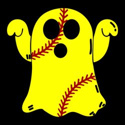 softball ghost halloween svg, softball halloween svg, softball ghost svg, funny halloween svg, scary halloween svg