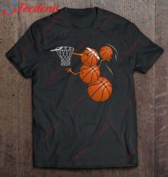 cute basketball snowman gift idea for boys and girls t-shirt, family christmas shirts funny  wear love, share beauty