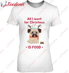 Cute Christmas Pug Dog Classic T-Shirt, Funny Family Christmas Tee Shirts  Wear Love, Share Beauty