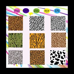 animal print svg bundle, animal skin svg, animal pattern svg,trending svg for silhouette, files for cricut, svg, dxf, ep