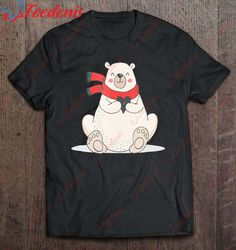 cute mama polar bear white christmas holiday tee shirt, funny christmas sweaters mens  wear love, share beauty