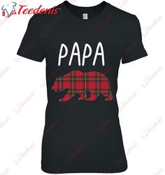 cute papa bear shirt tartan pattern for dads shirt, funny christmas shirts mens sale  wear love, share beauty