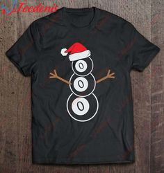 Cute Snowman Billiard Deer Funny Christmas Men Women Kids T-Shirt, Funny Christmas Shirts For Adults  Wear Love, Share B