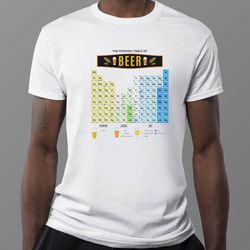 the periodic table of beer shirt, ladies tee