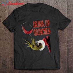 drink up grinches grinch family shirt, grinch santa hat, christmas gifts for mom from son  wear love, share beauty