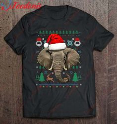 elephant ugly christmas santa hat xmas kids boys girls shirt, christmas shirt ideas  wear love, share beauty