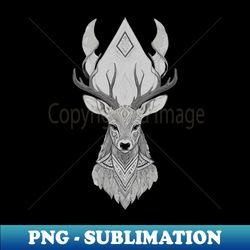 tribal deer human - vintage sublimation png download - stunning sublimation graphics