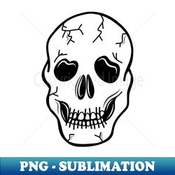 spooky skeleton skull face cartoon on a black backdrop made by endlessemporium - unique sublimation png download - instantly transform your sublimation projects