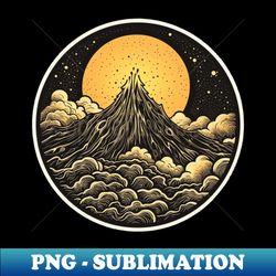 volcano - png transparent digital download file for sublimation - perfect for creative projects