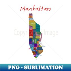 manhattan map new york map - instant sublimation digital download - unlock vibrant sublimation designs