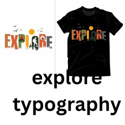 explore typography t shirt template flatstylized texts t-shirt svg design, cap svg design , svg sticker