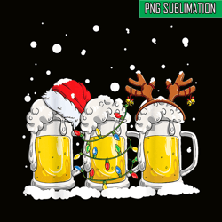 beer christmas png mug santa reinbeer png xmas lights png
