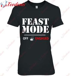 feast engaged mode thanksgiving xmas turkey breast t-shirt, kids funny christmas shirts family  wear love, share beauty