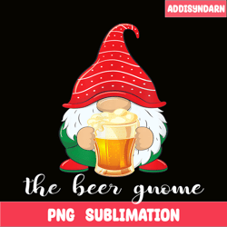 christmas funny gnome beer lovers png the beer gnome png drunk gnome png