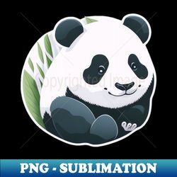 cute baby panda minimalist sticker - png sublimation digital download - unlock vibrant sublimation designs