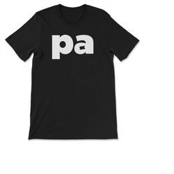 pennsylvania pa two letter state abbreviation unique resident t-shirt, sweatshirt & hoodie