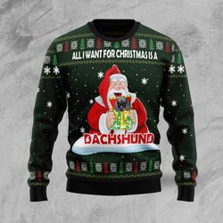 dachshund gift sweater, ugly christmas sweater for dog lovers