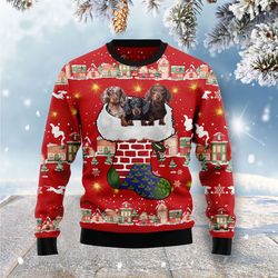 dachshund light up sweater, ugly christmas sweater for dog lovers