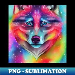 galaxy wolf - professional sublimation digital download - perfect for creative projects