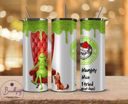 christmas tumbler png,grinch png ,merry christmas png,merry christmas svg, santa grinch 06