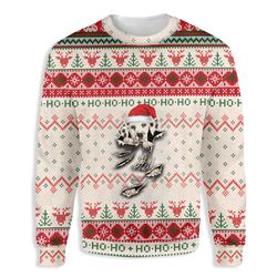 dalmatian unisex ugly christmas sweater for men women
