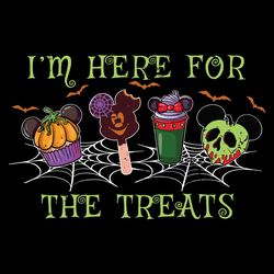 i am here for the treats mouse cartoon epcot halloween svg file