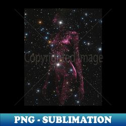 galaxy woman - retro png sublimation digital download - vibrant and eye-catching typography