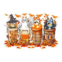 bluey coffee latte fall season png drinking cup png file