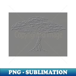 silver tree of life  zen african bonsai grey - png sublimation digital download - unlock vibrant sublimation designs