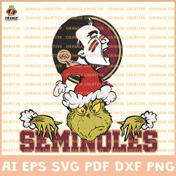 ncaa florida state seminoles svg designs, ncaa seminoles logo svg, grinch file, svg files for cricut silhouette